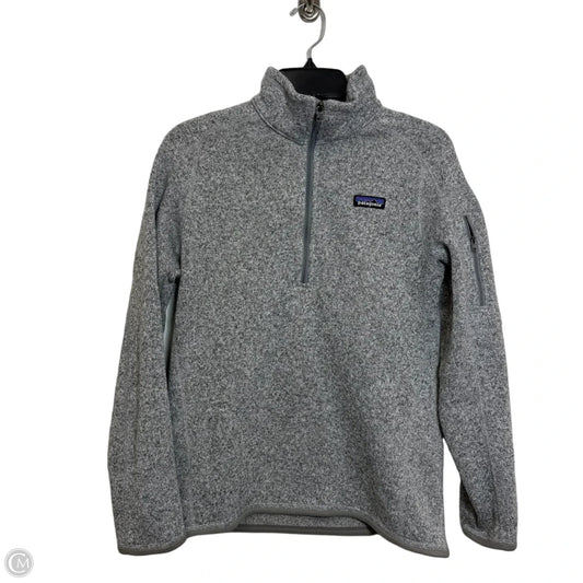 Athletic Sweatshirt Collar By Patagonia In Grey, Size: M
