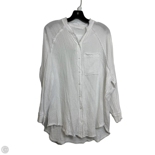 Top Long Sleeve By Aerie In White, Size: Xs