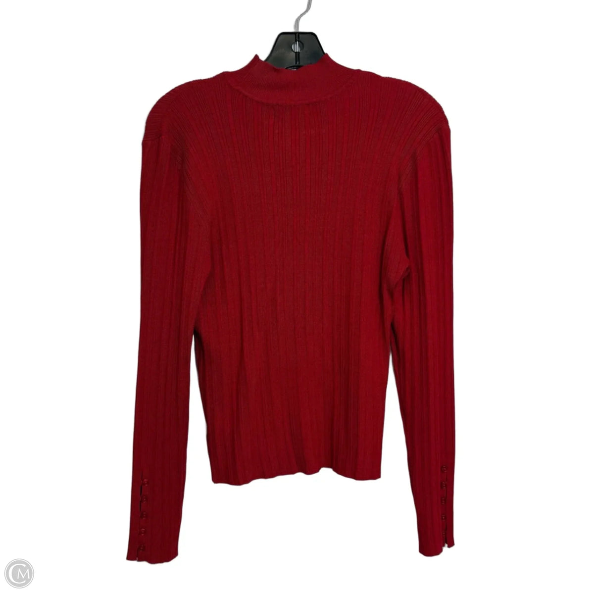 Top Long Sleeve By Marled In Red, Size: M