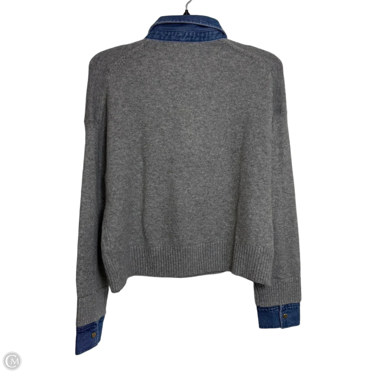 Top Long Sleeve By Loft In Grey, Size: Xs