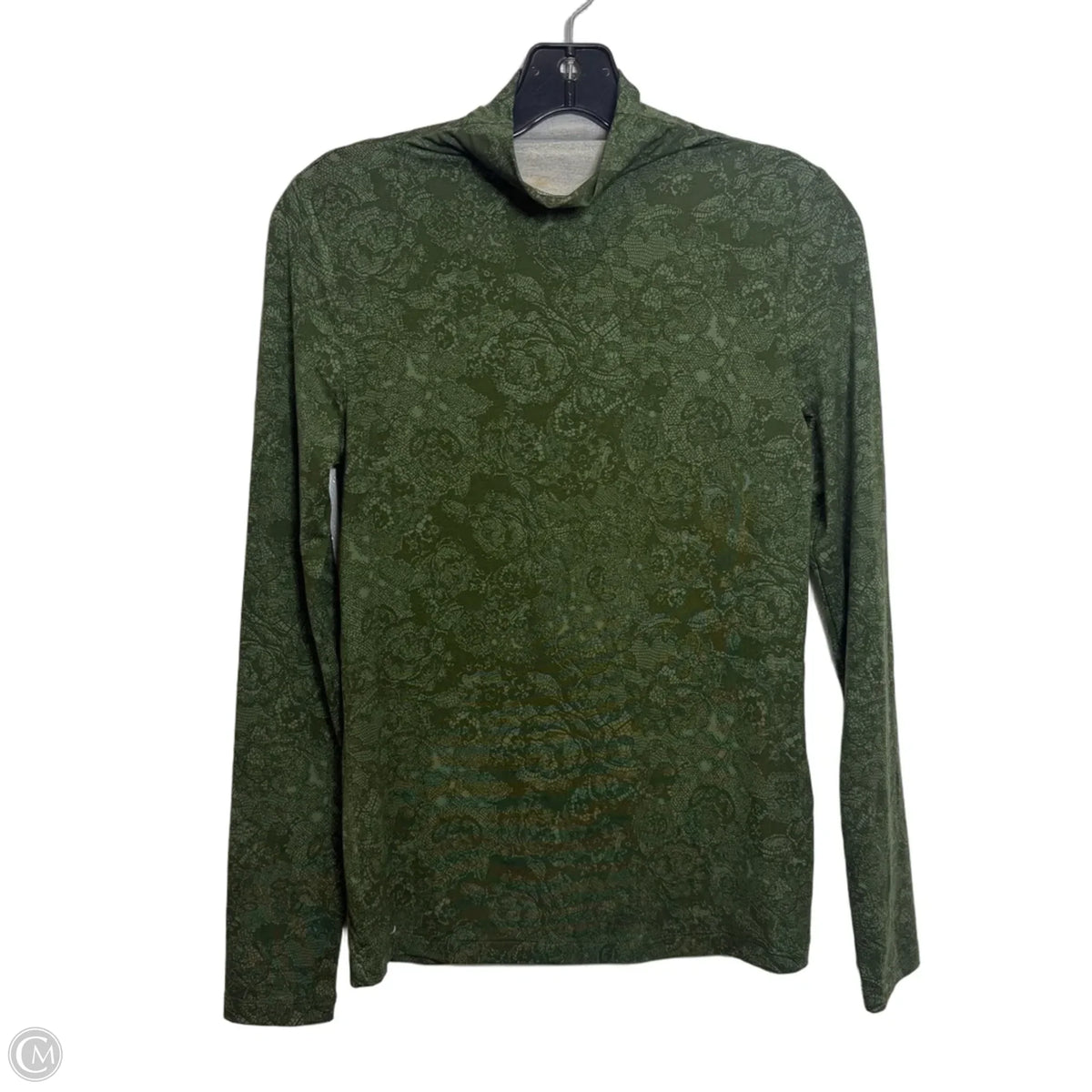 Top Long Sleeve Basic By Loft In Green, Size: S