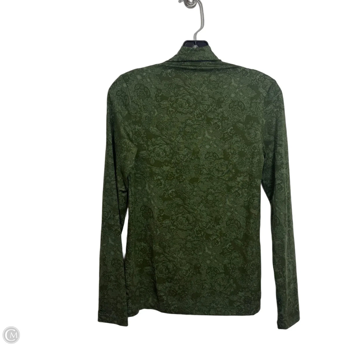 Top Long Sleeve Basic By Loft In Green, Size: S