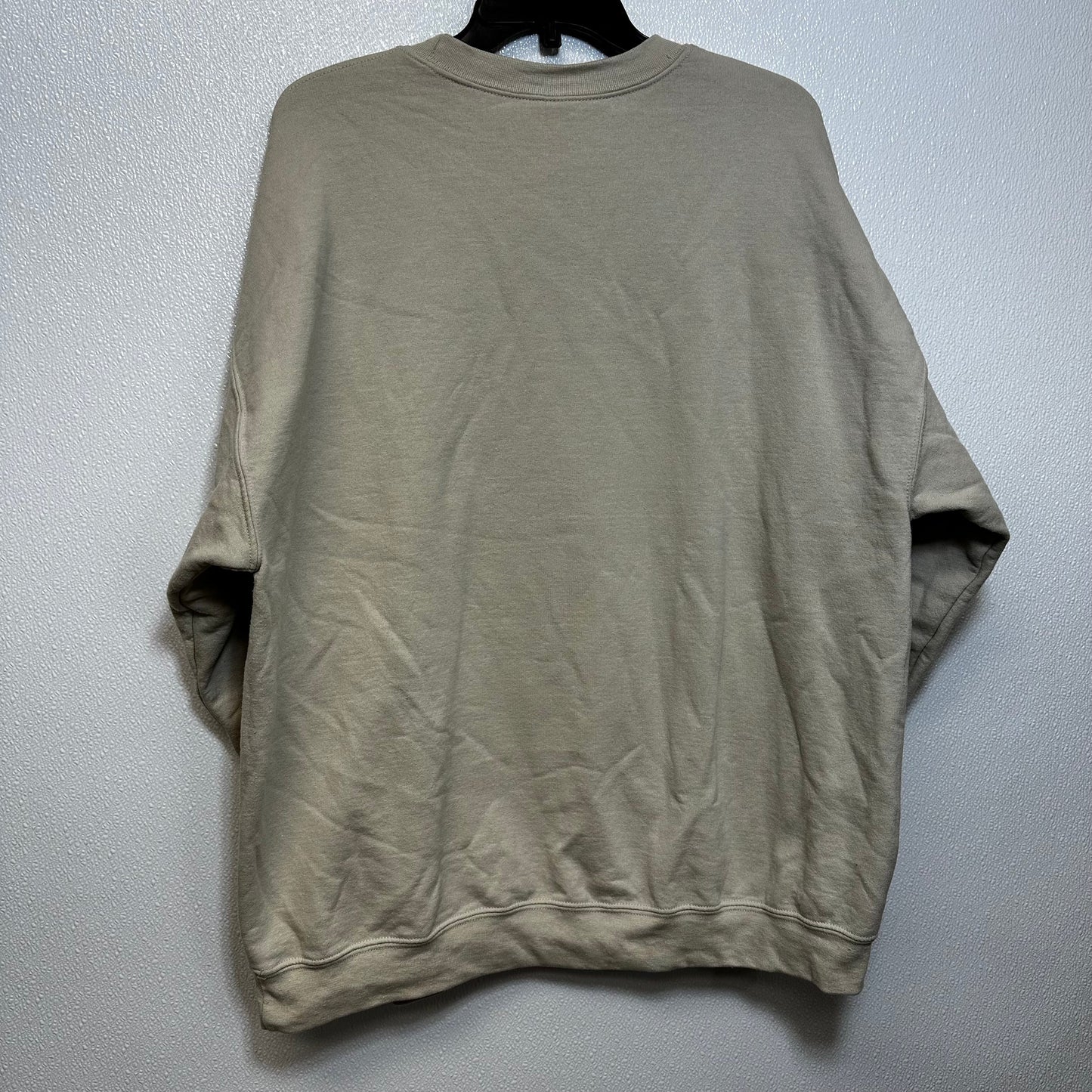 Cream Sweatshirt Crewneck Clothes Mentor, Size 2x