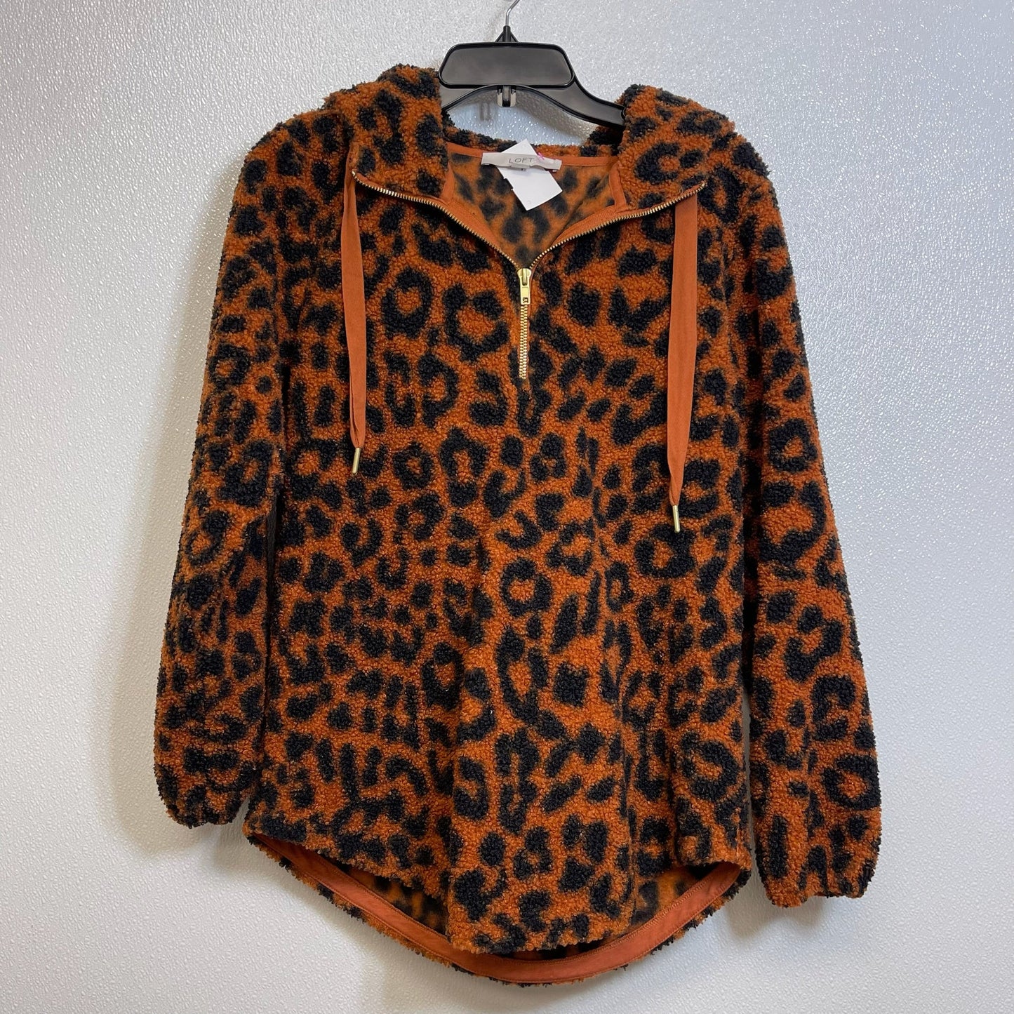 Athletic Fleece By Loft O In Leopard Print, Size: S