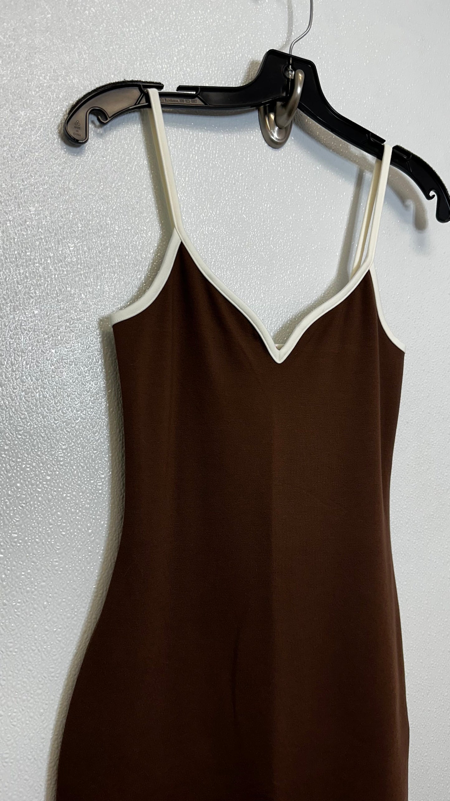 Dress Casual Midi By Abercrombie And Fitch In Brown, Size: Xs TALL