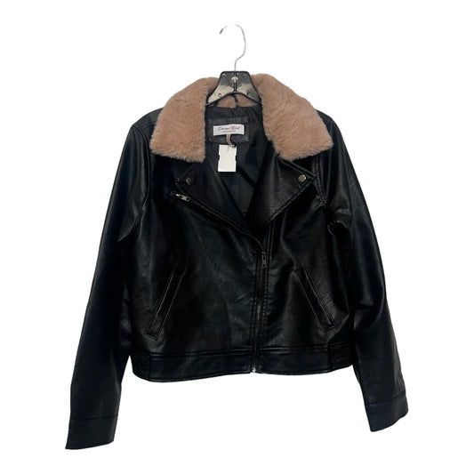 Jacket Moto By Cmf In Black, Size: L