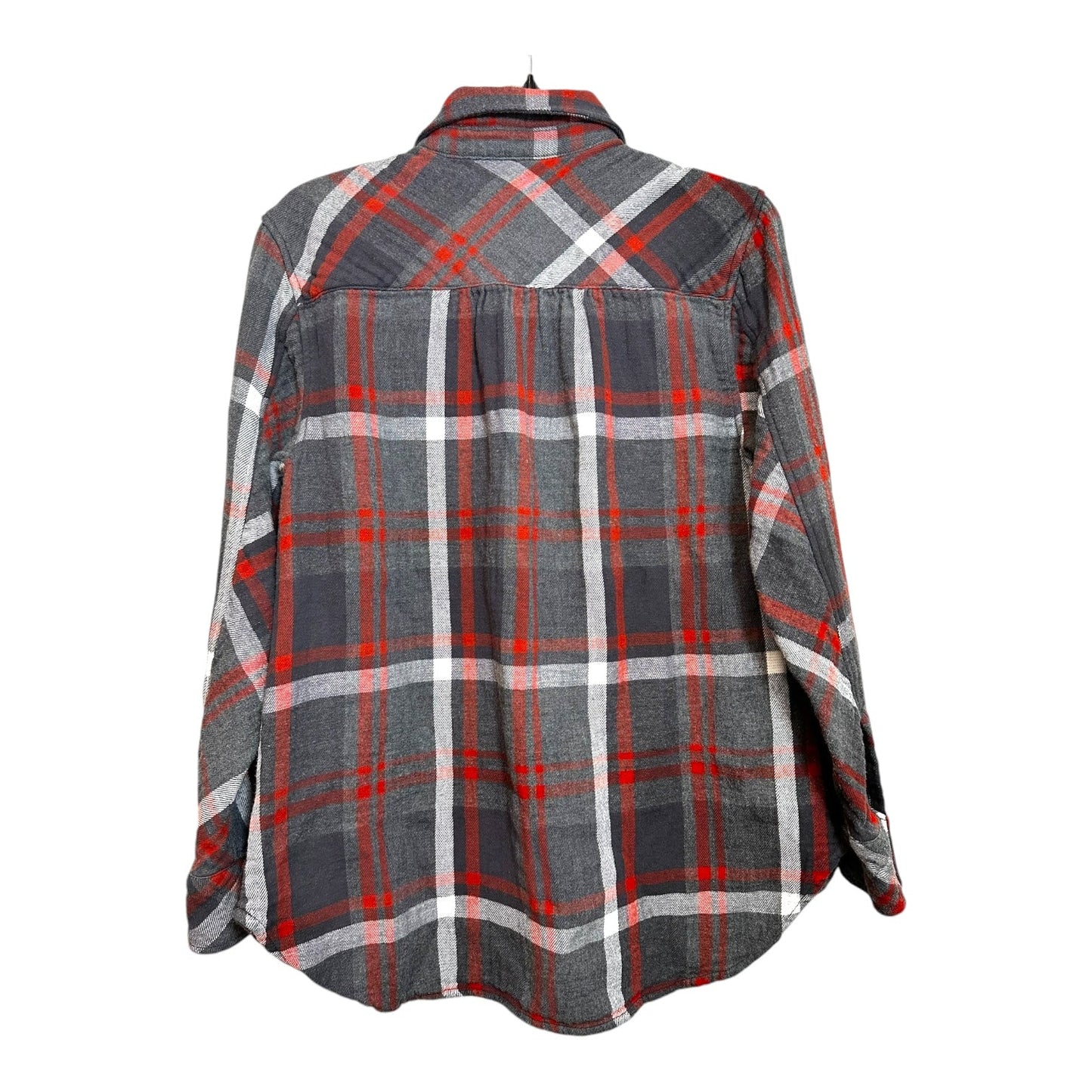 Top Long Sleeve By Cabi In Plaid, Size: M