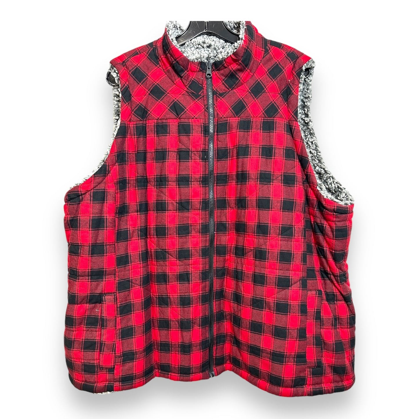 Reversible Vest Puffer & Quilted By Maurices In Red, Size: 3x