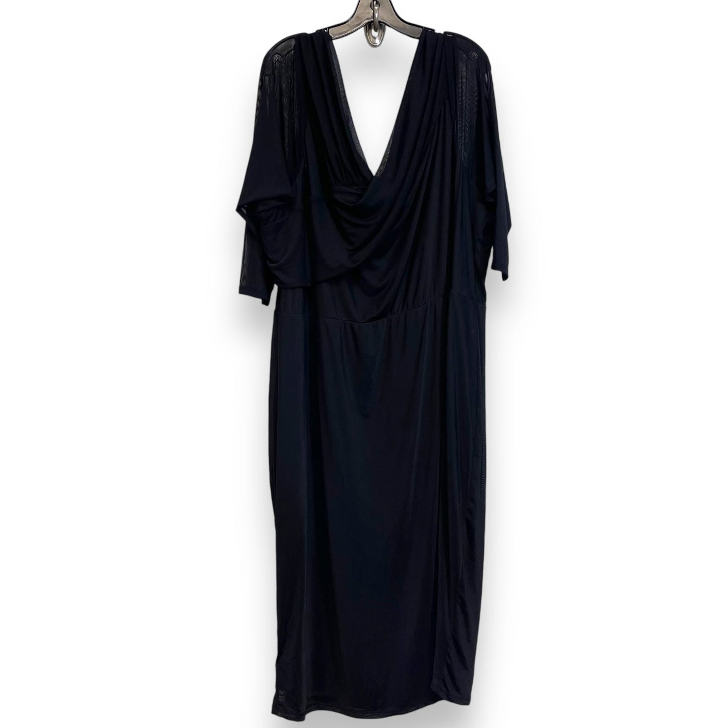 Dress Casual Midi By Lane Bryant In Black, Size: 5x