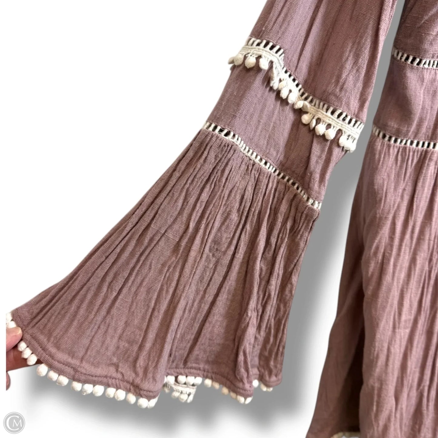 Top Long Sleeve By Mumu In Mauve, Size: M