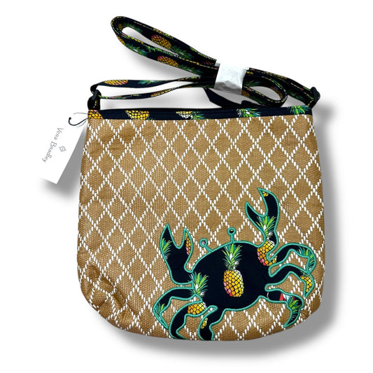 Crab crossbody Handbag By Vera Bradley, Size: Medium