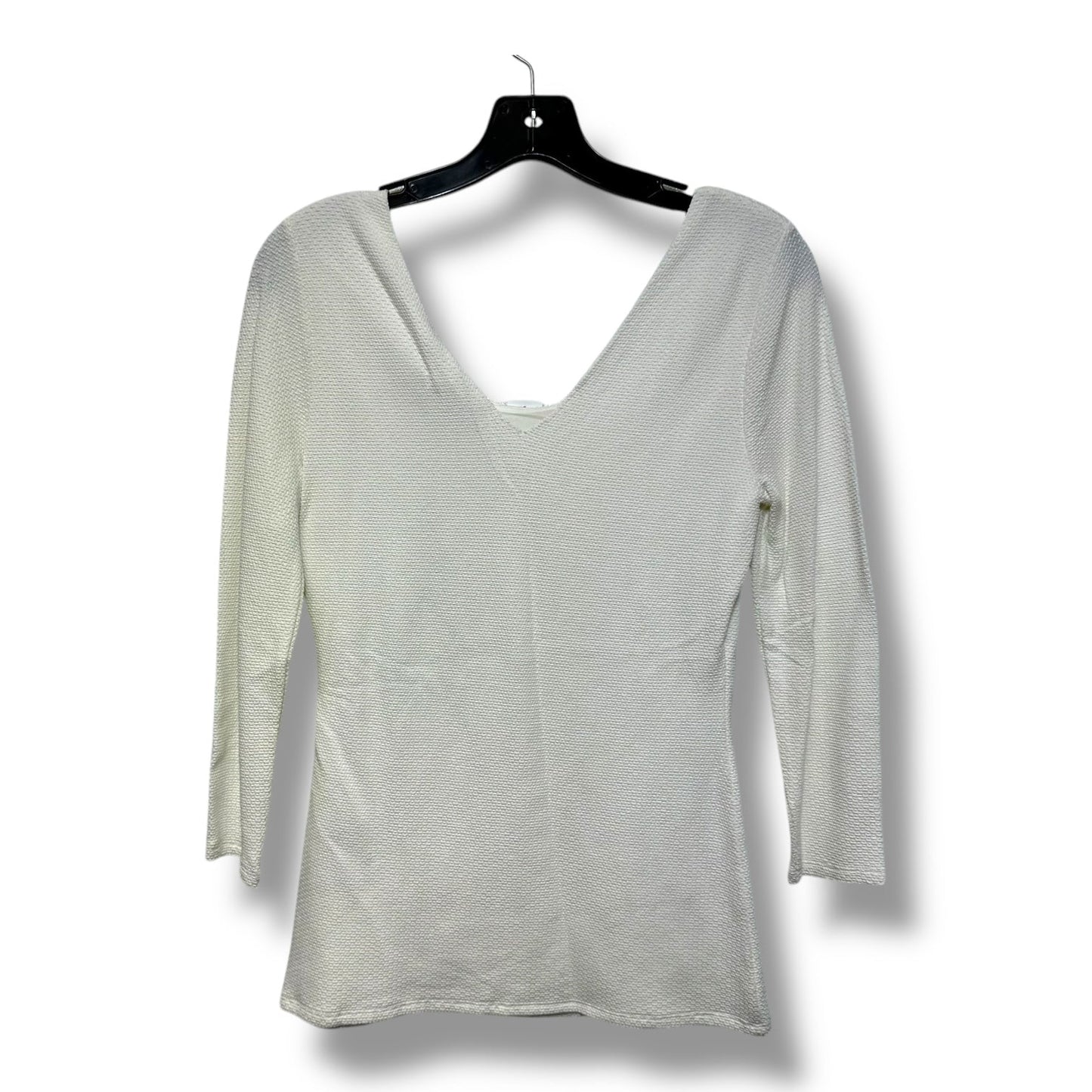 Top Long Sleeve Basic By White House Black Market In White, Size: S