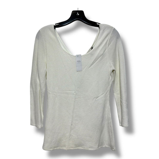 Top Long Sleeve Basic By White House Black Market In White, Size: S