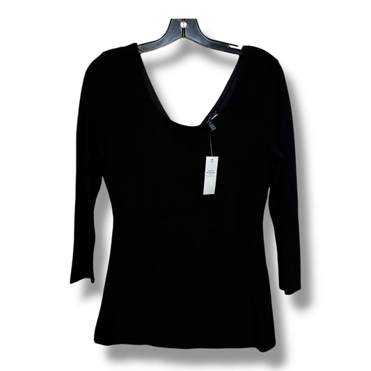 Top Long Sleeve Basic By White House Black Market In Black, Size: S