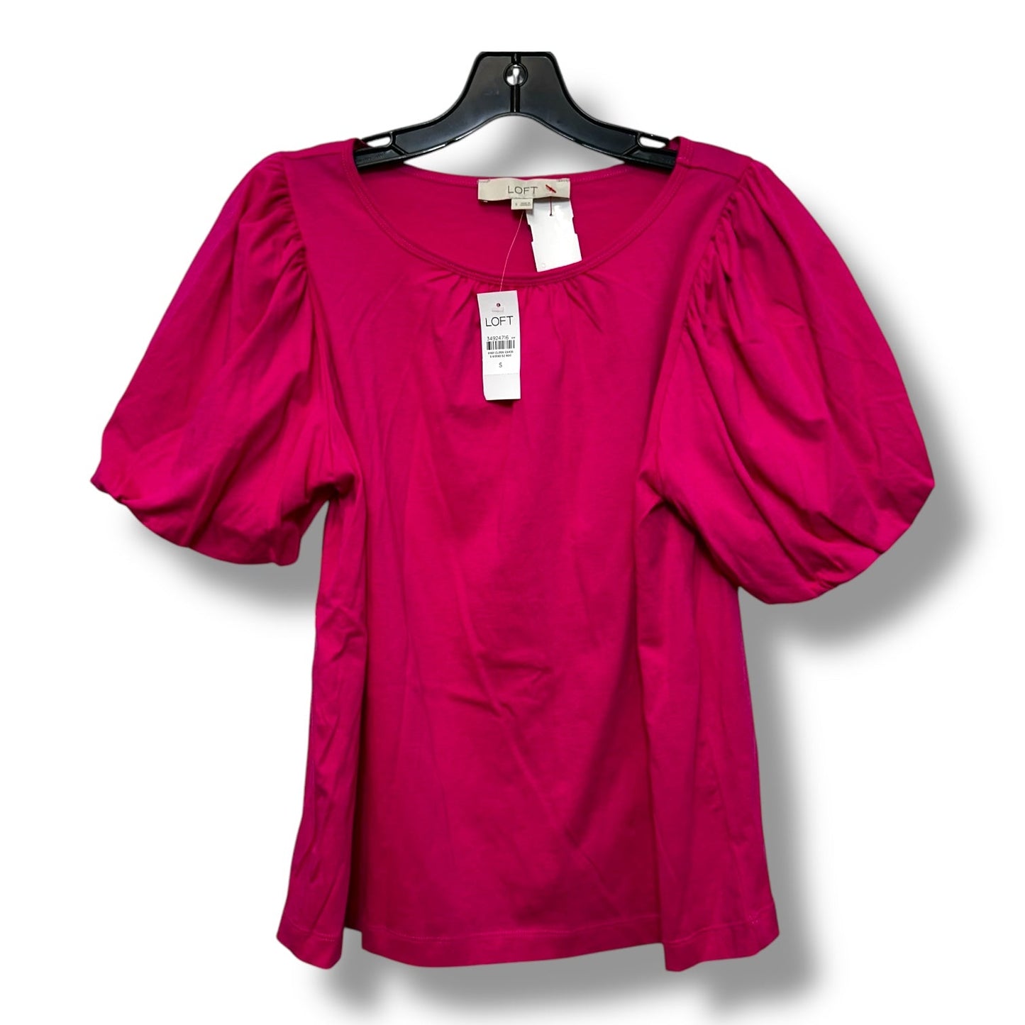 Top Short Sleeve Basic By Loft In Pink, Size: S