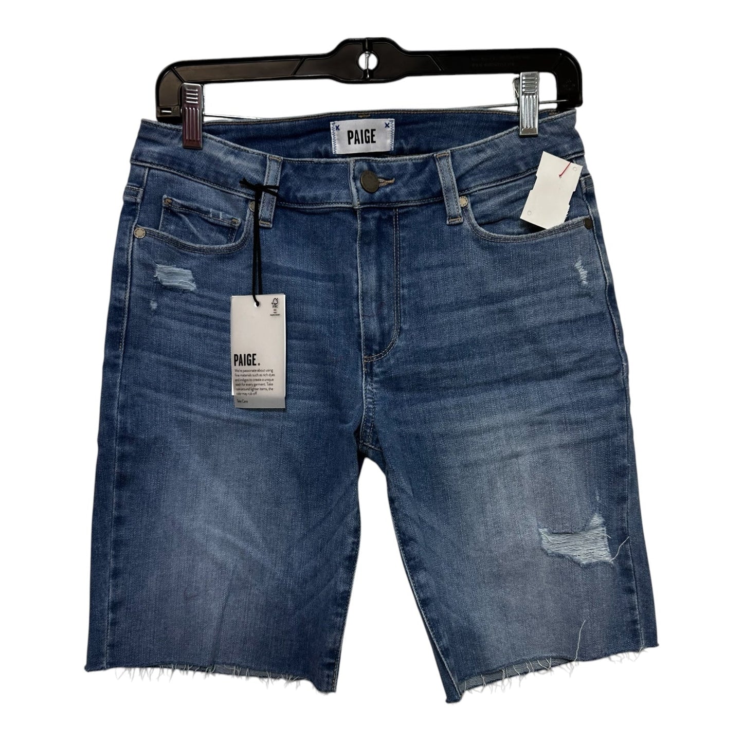 Shorts By Paige In Blue Denim, Size: 6