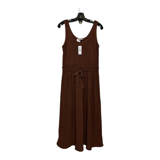 Dress Casual Midi By Loft In Brown, Size: S