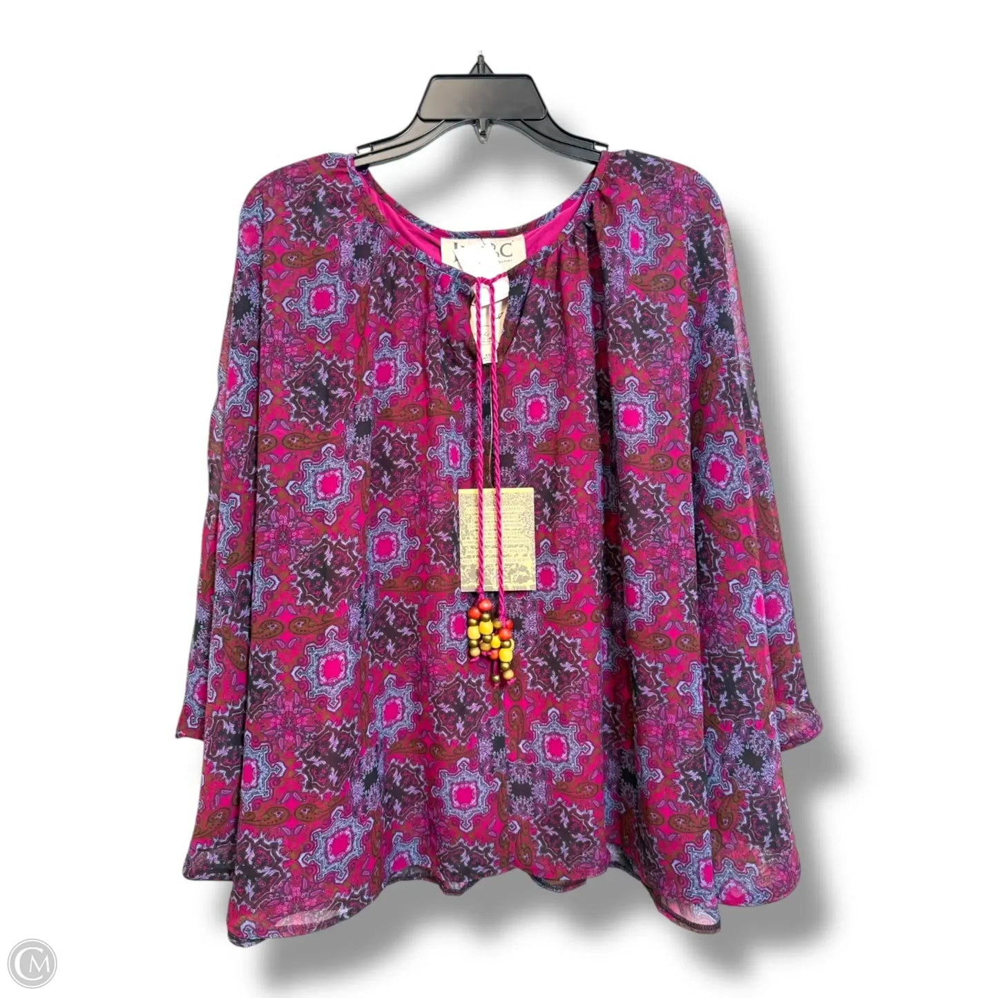 Top Long Sleeve By Cmf In Multi-colored, Size: Xs