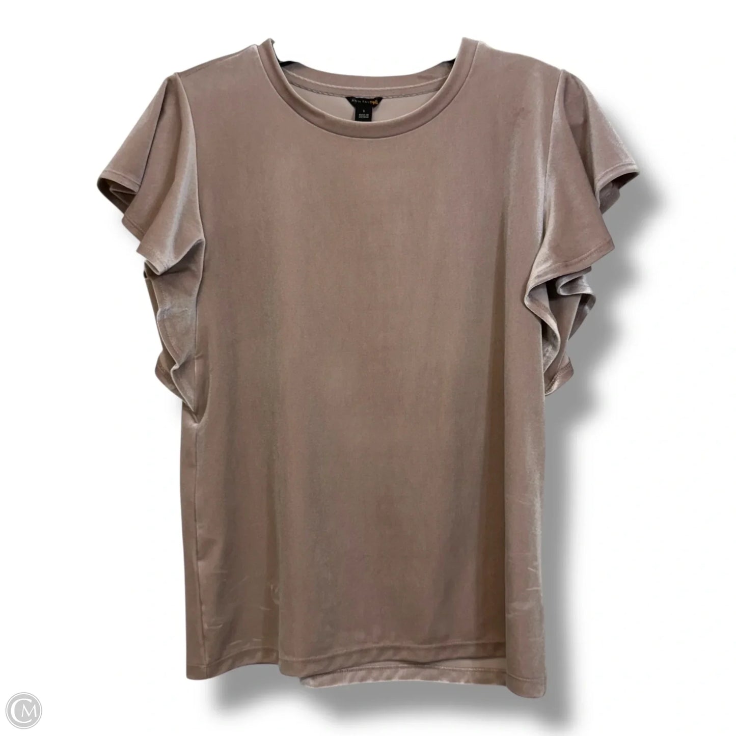 Top Short Sleeve Basic By Ann Taylor In Mauve, Size: S