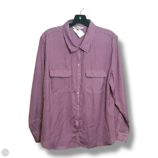 Top Long Sleeve Basic By Liverpool In Multi-colored, Size: L