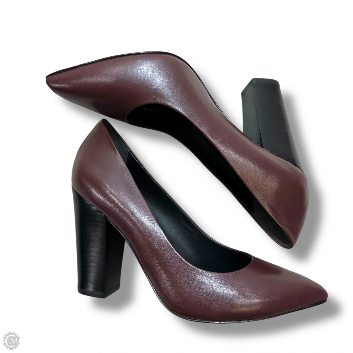 Shoes Heels Block By Brooks Brothers In Maroon, Size: 7.5