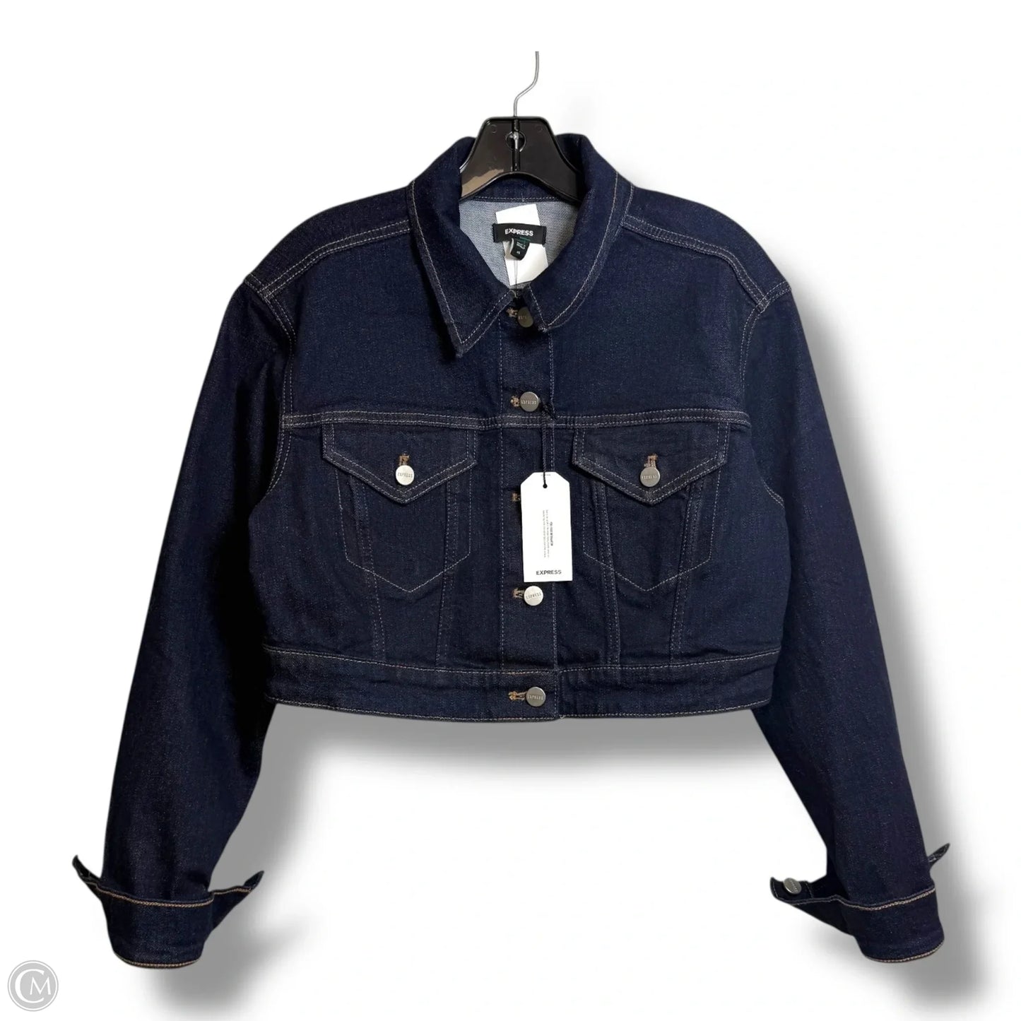 Jacket Denim By Express In Blue Denim, Size: Xs