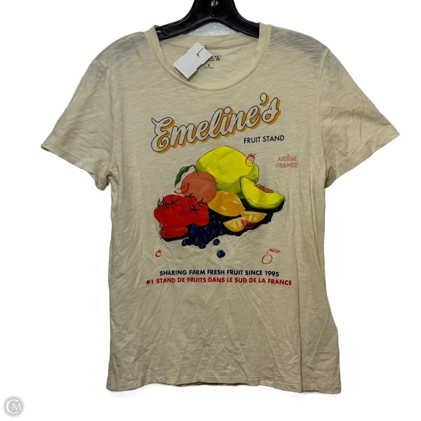 Top Short Sleeve Basic By J. Crew In Multi-colored, Size: S