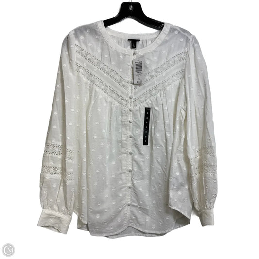 Top Long Sleeve By Torrid In White, Size: L