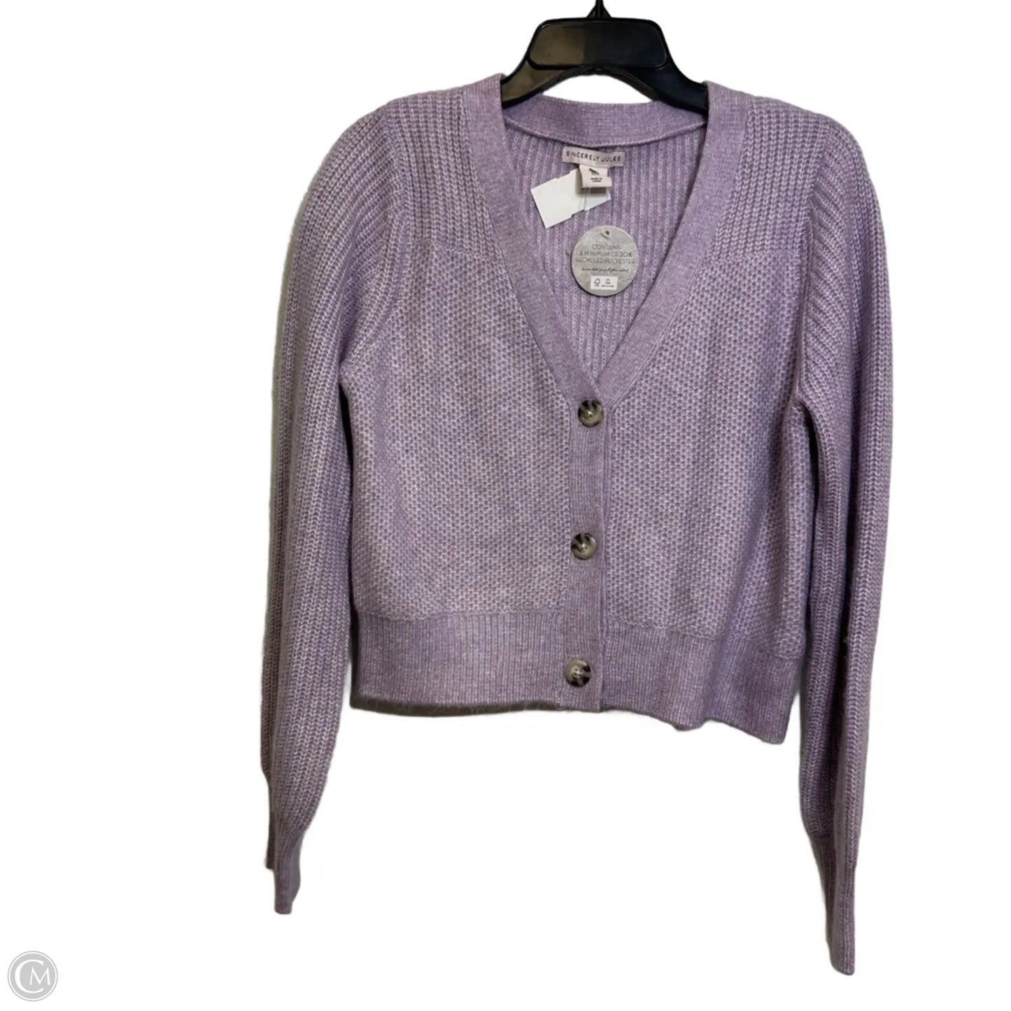 Cardigan By Sincerely Jules In Purple, Size: L