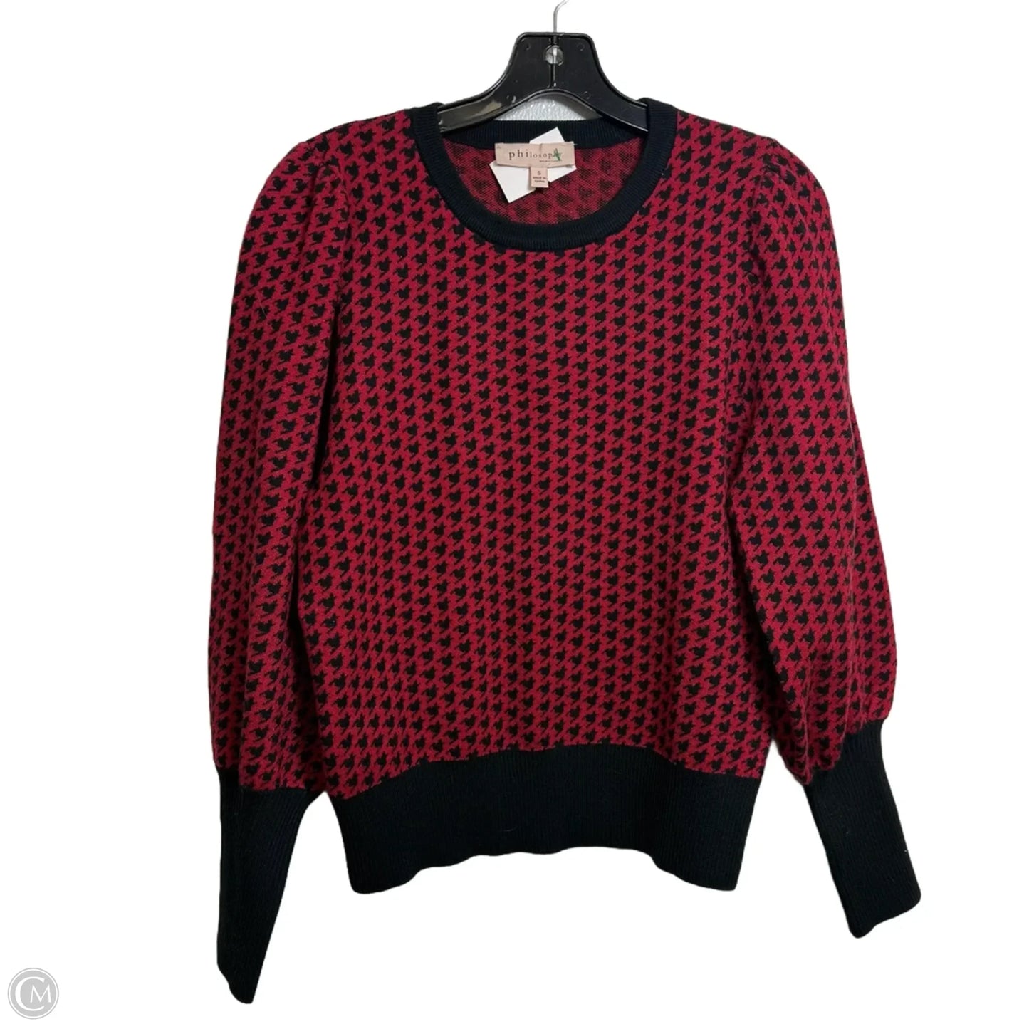 Sweater By Philosophy In Red, Size: S