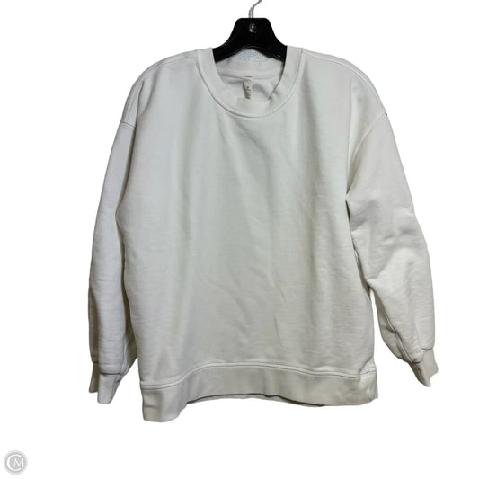 Sweatshirt Crewneck By Lululemon In White, Size: 4