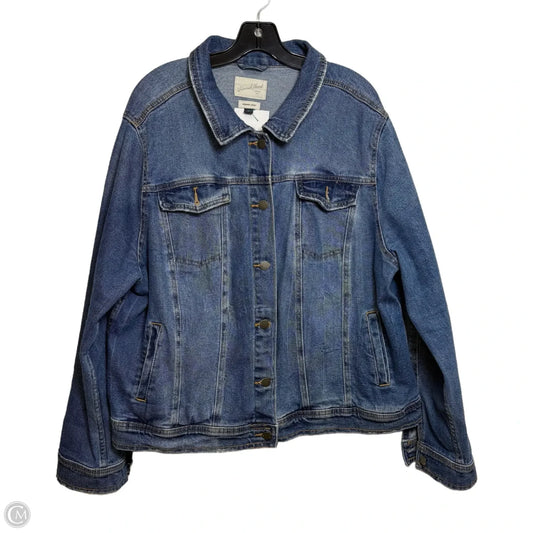 Jacket Denim By Universal Thread In Blue Denim, Size: 2x