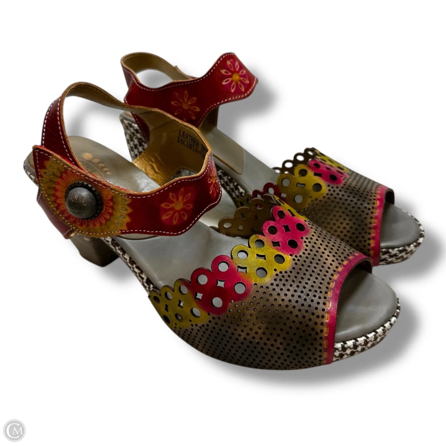 Shoes Heels Block By Spring Step In Red, Size: 9