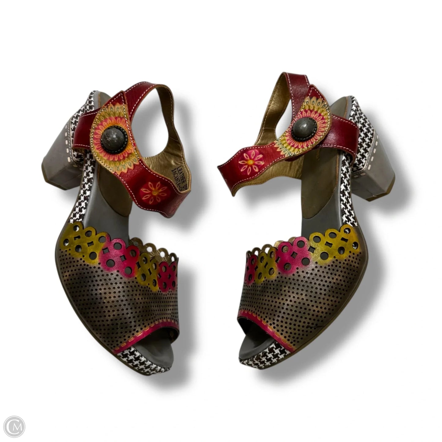 Shoes Heels Block By Spring Step In Red, Size: 9