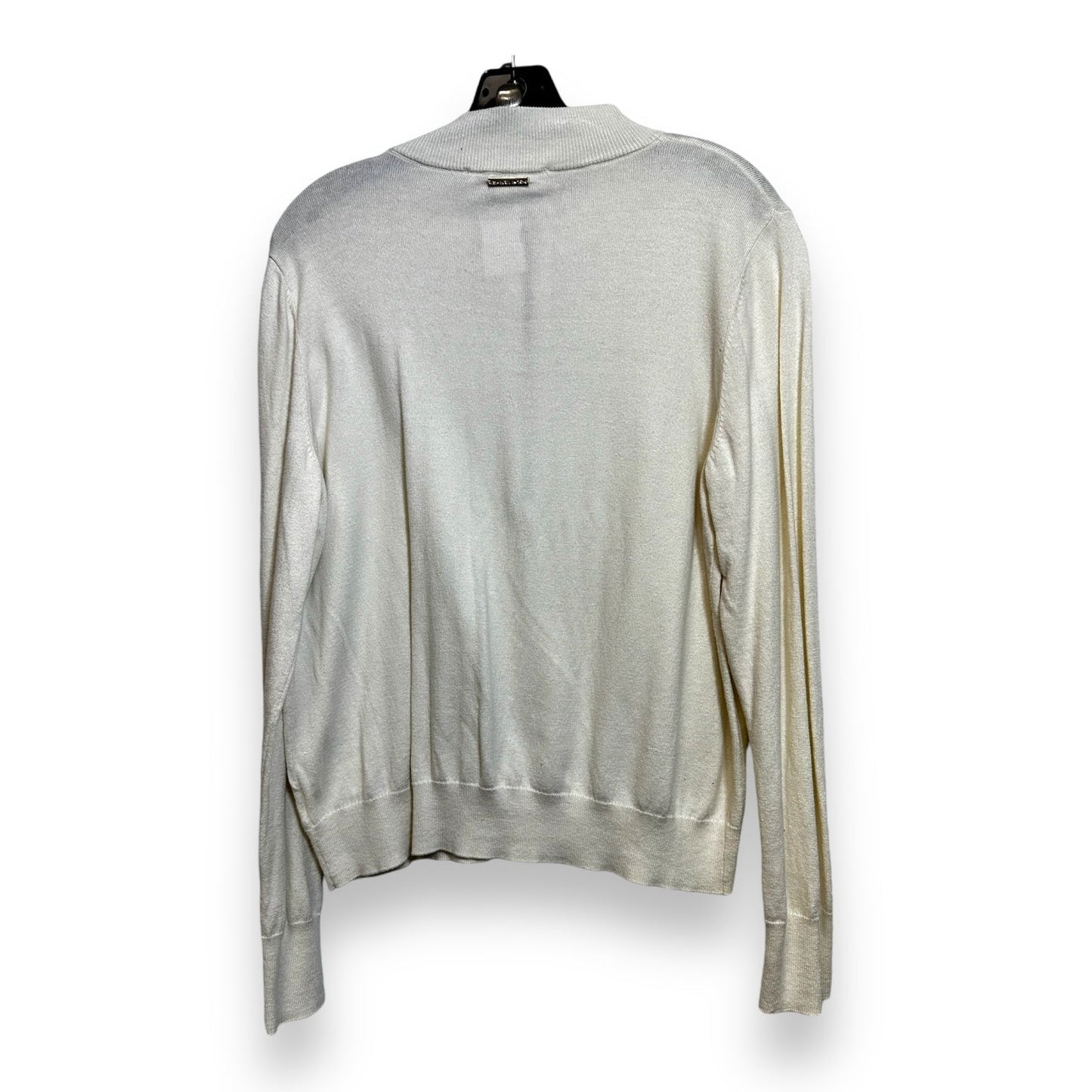 Top Long Sleeve By Michael Kors In Ivory, Size: L