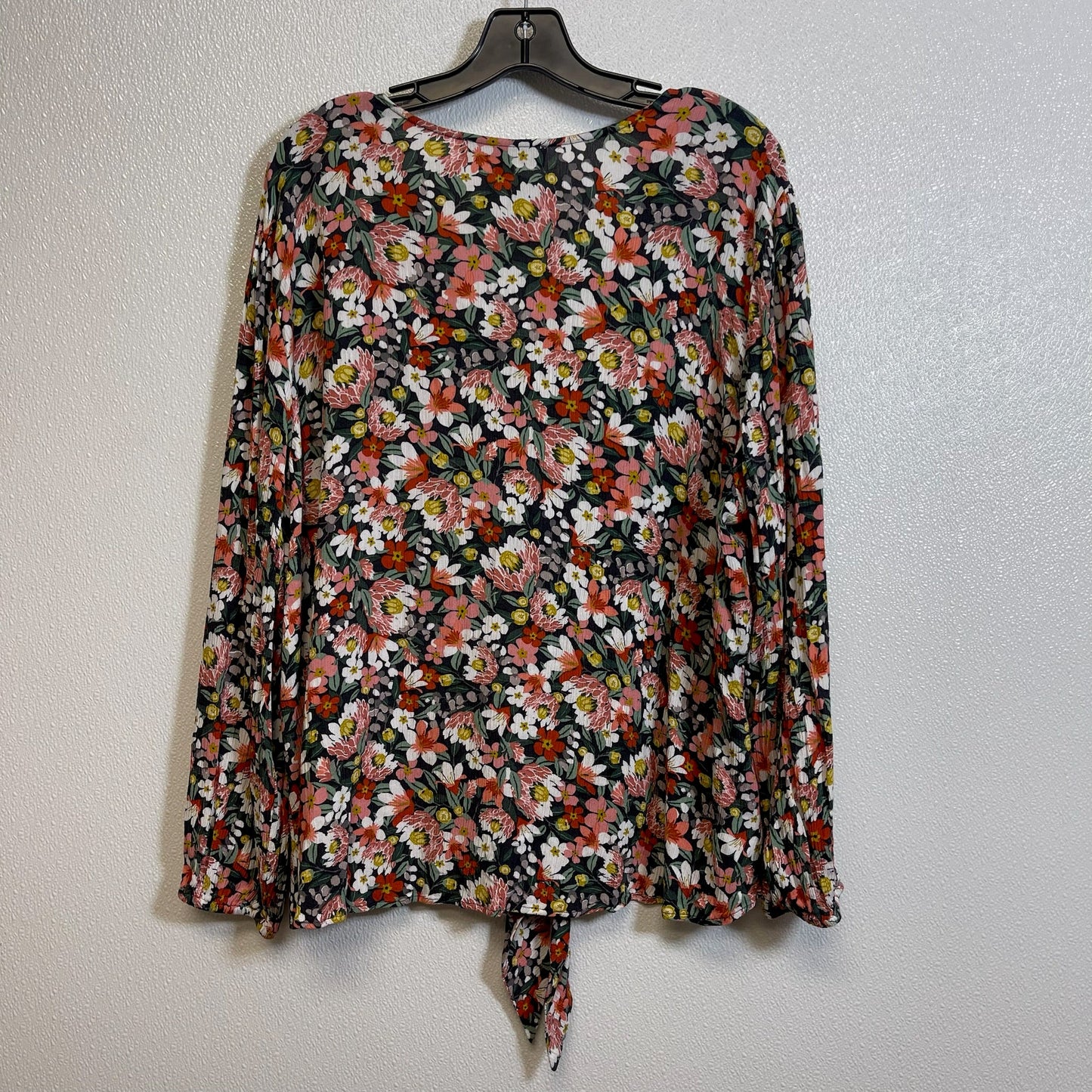 Floral Top Long Sleeve Loft, Size 20