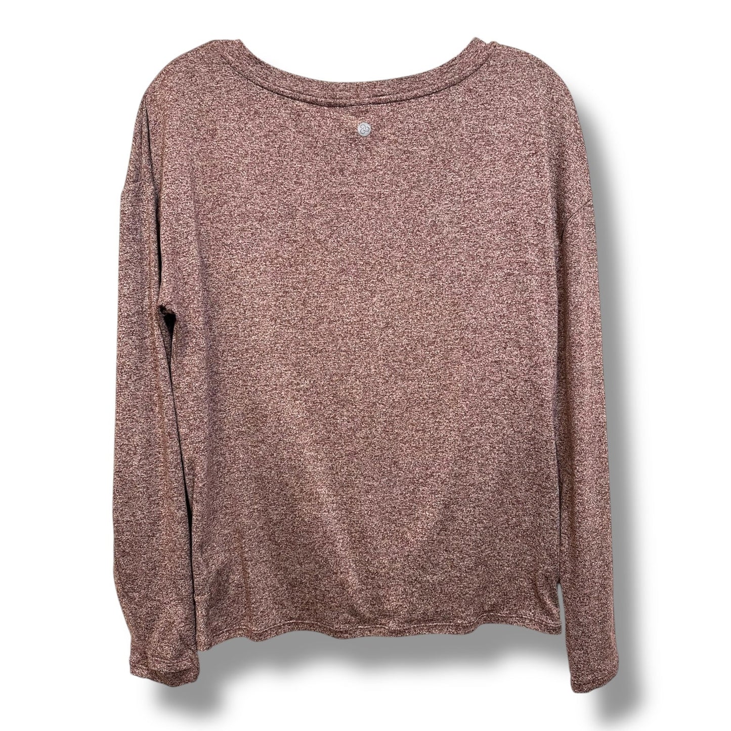 Top Long Sleeve Basic By Zella In Burgundy, Size: Xs