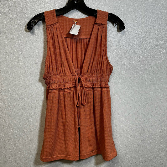 Orange Top Sleeveless Basic Free People, Size S