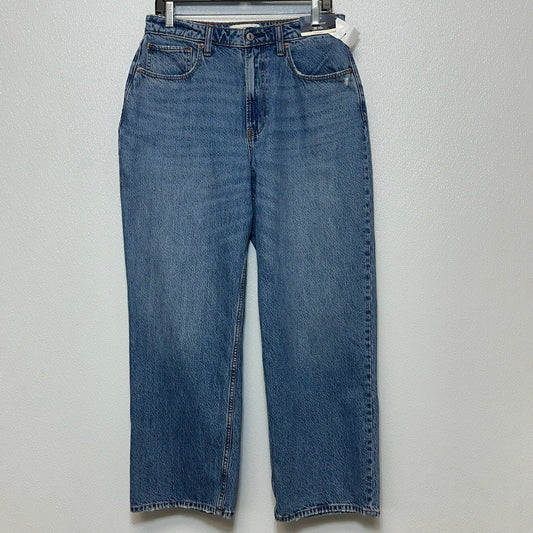 THE LOOSE HIGH RISE Jeans Straight By Abercrombie And Fitch In Denim, Size: 10s