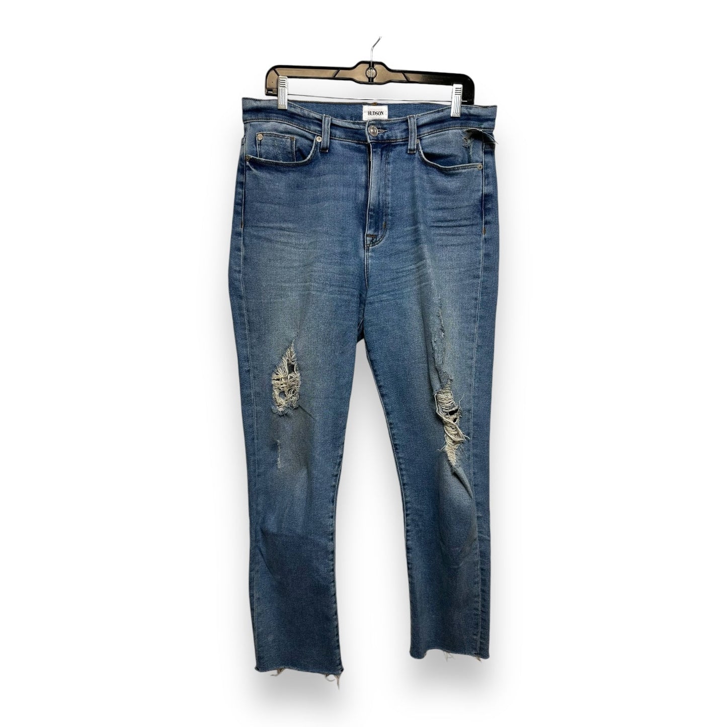 Jeans Straight By Hudson In Denim, Size: 12