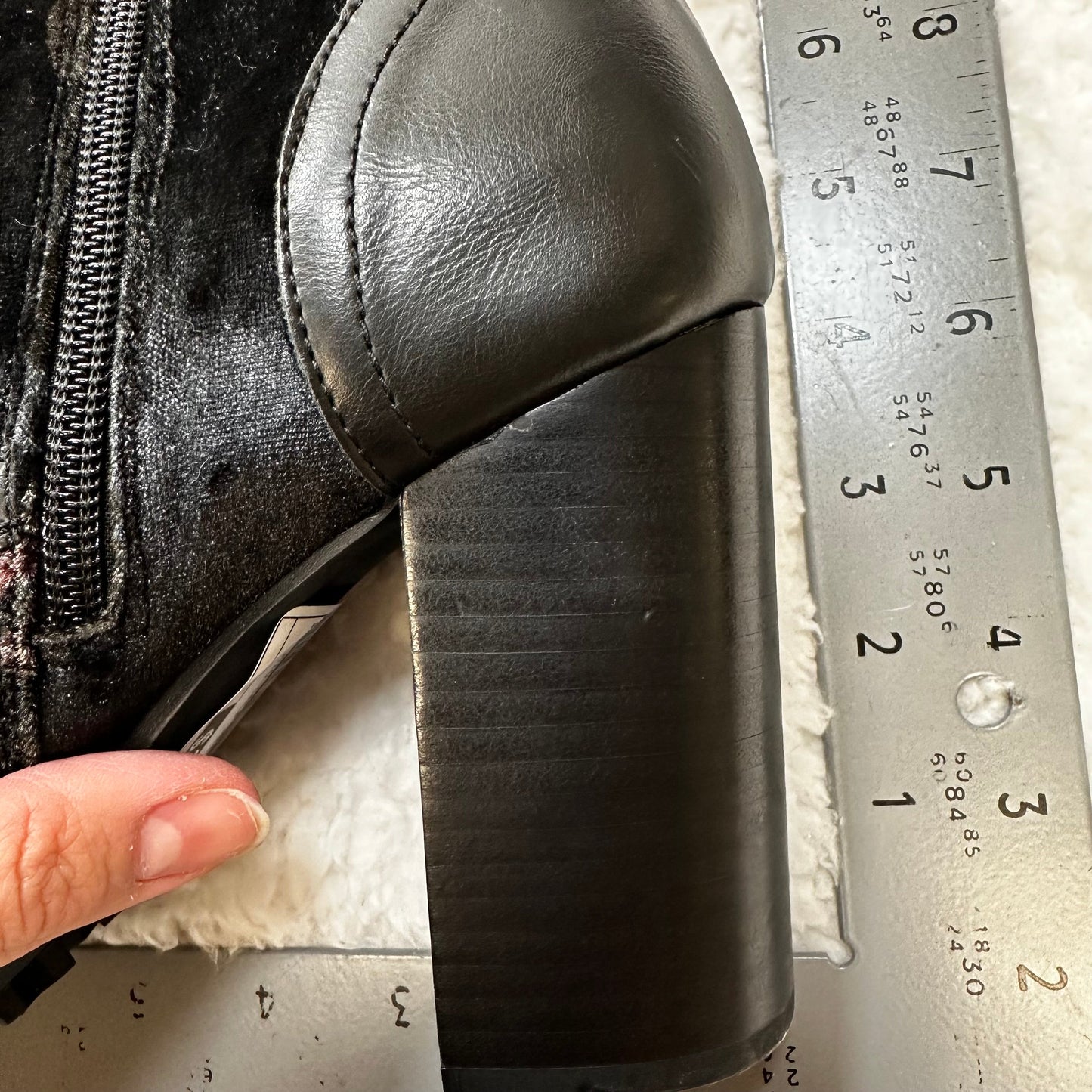 Floral Boots Mid-calf Heels Report, Size 9