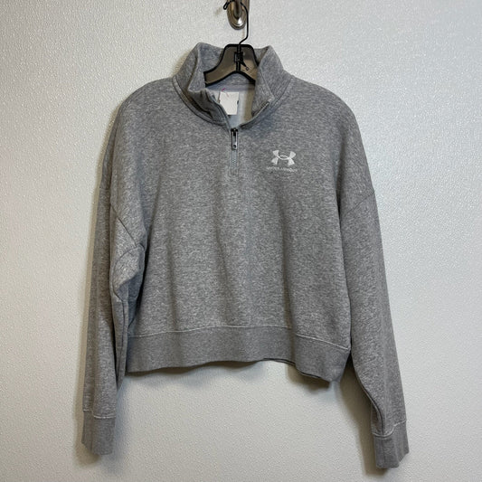 Athletic Sweatshirt Crewneck By Under Armour In Grey, Size: S