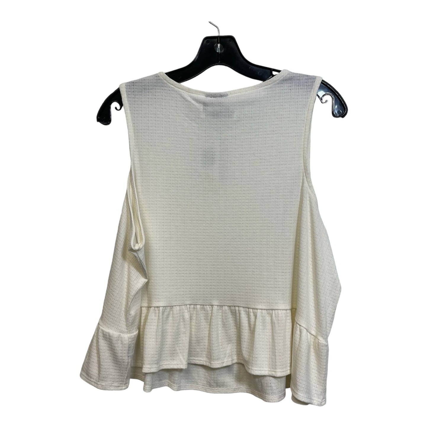 Top Sleeveless By Torrid In Off White, Size: L