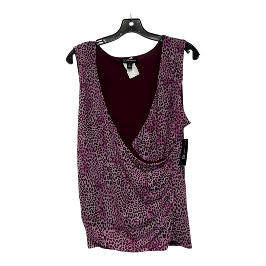 Top Short Sleeve By Inc O In Leopard Print, Size: Xl