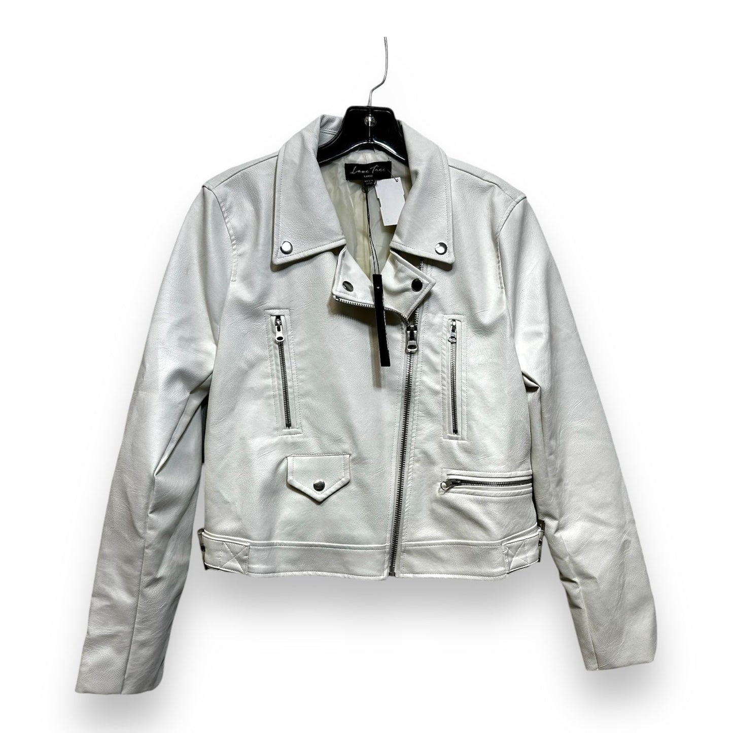 Jacket Other By Clothes Mentor In White, Size: L