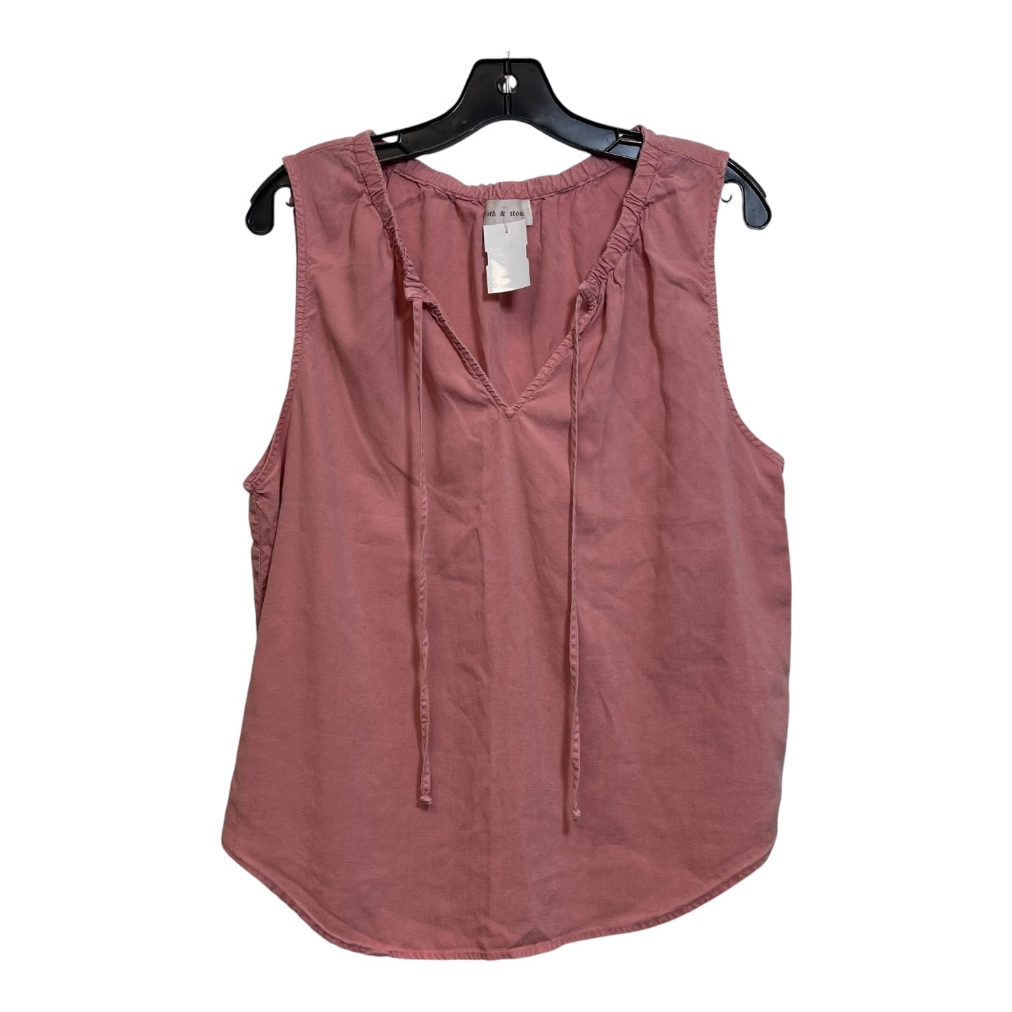 Top Sleeveless Basic By Cloth And Stone In Pink, Size: L