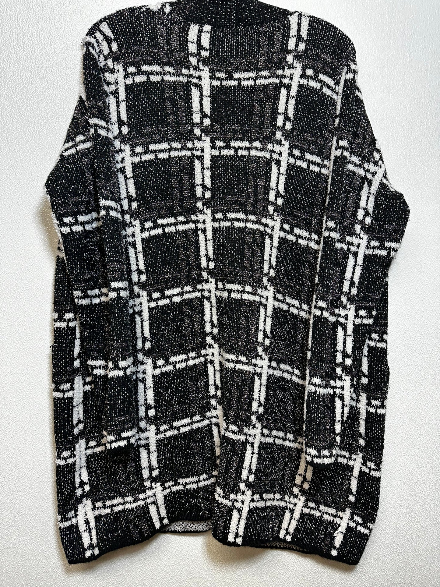 Cardigan By Nine West In Black White, Size: Xl