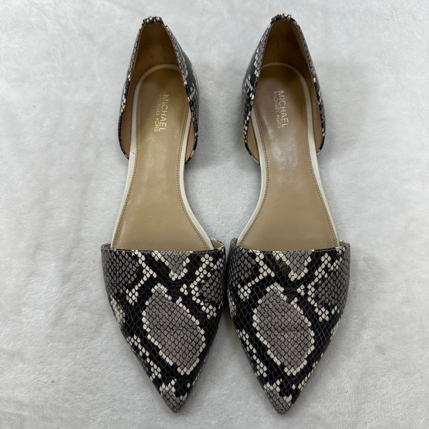 Shoes Flats By Michael By Michael Kors In Snakeskin Print, Size: 8.5