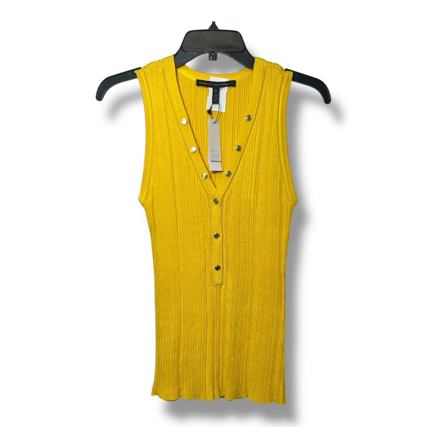 Top Sleeveless By White House Black Market In Yellow, Size: M