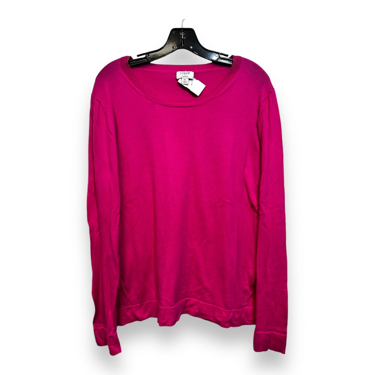 Top Long Sleeve By J. Crew In Pink, Size: Xl